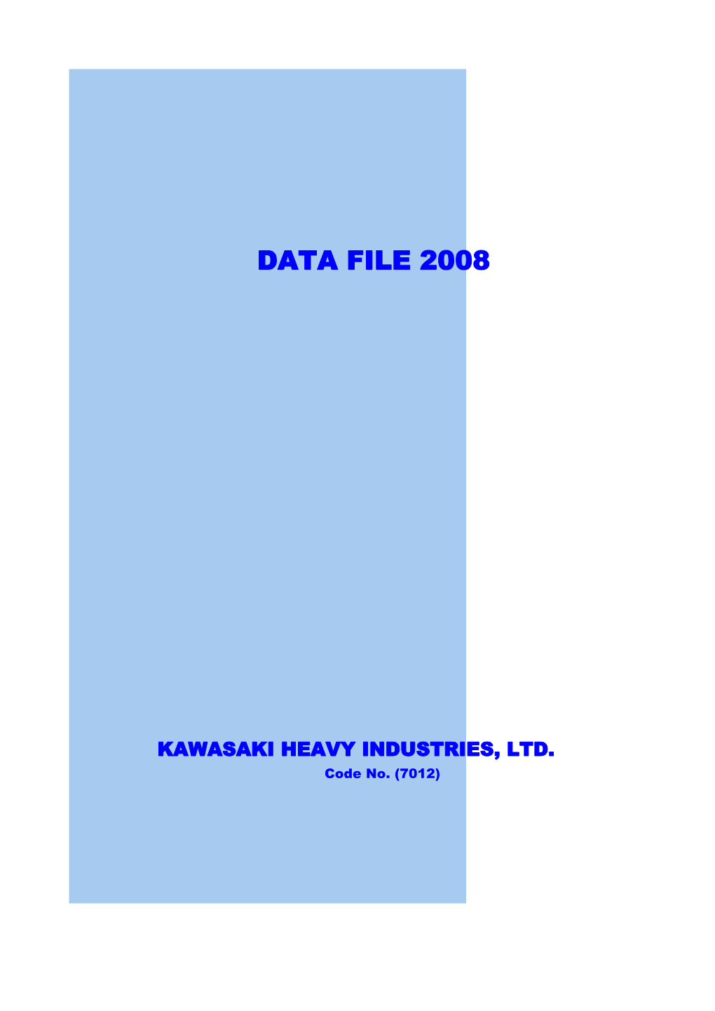 Data File 2008