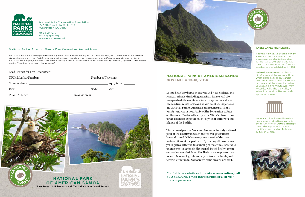 National Park of American Samoa