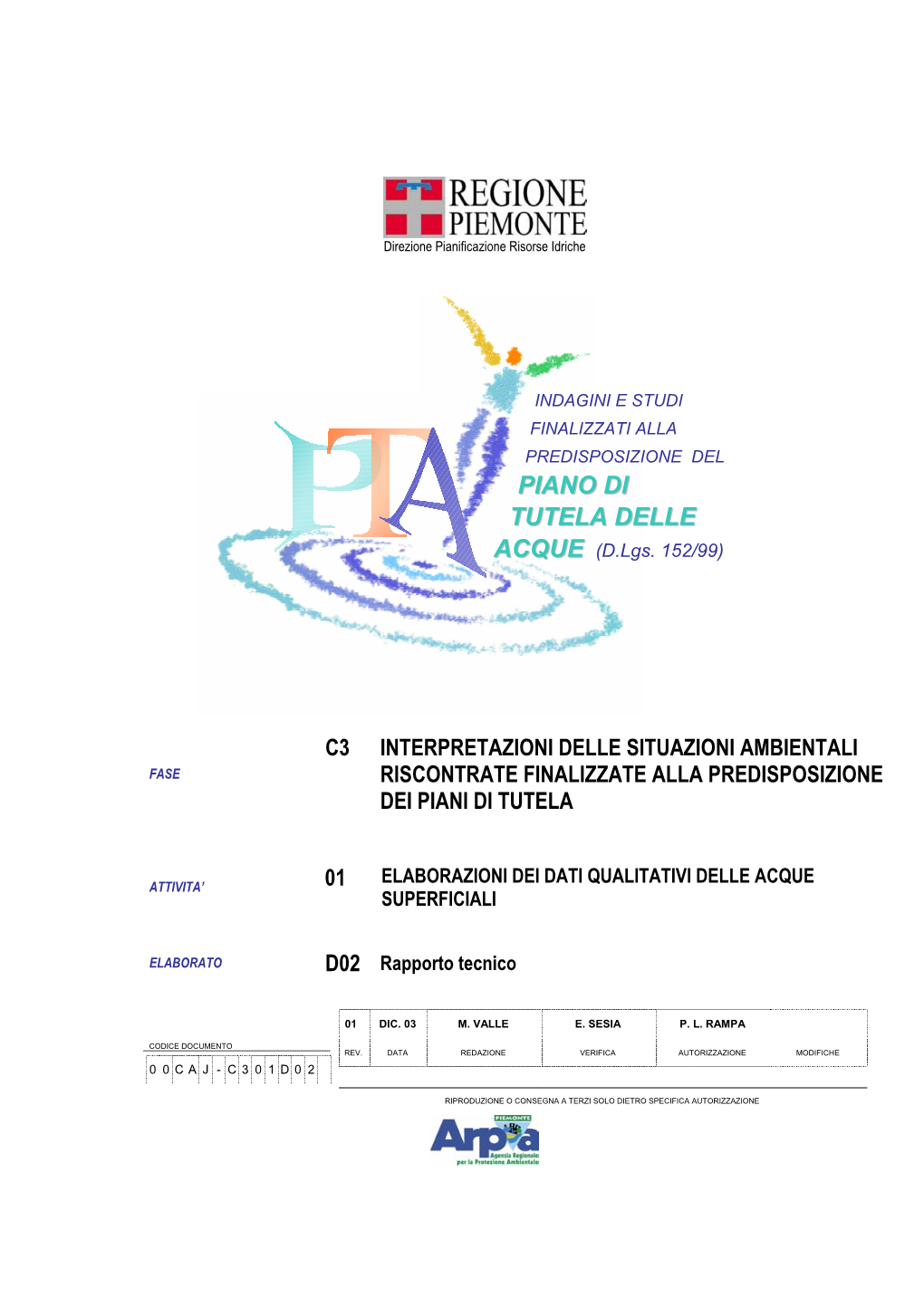 PIANO DI TUTELA DELLE ACQUE (D.Lgs