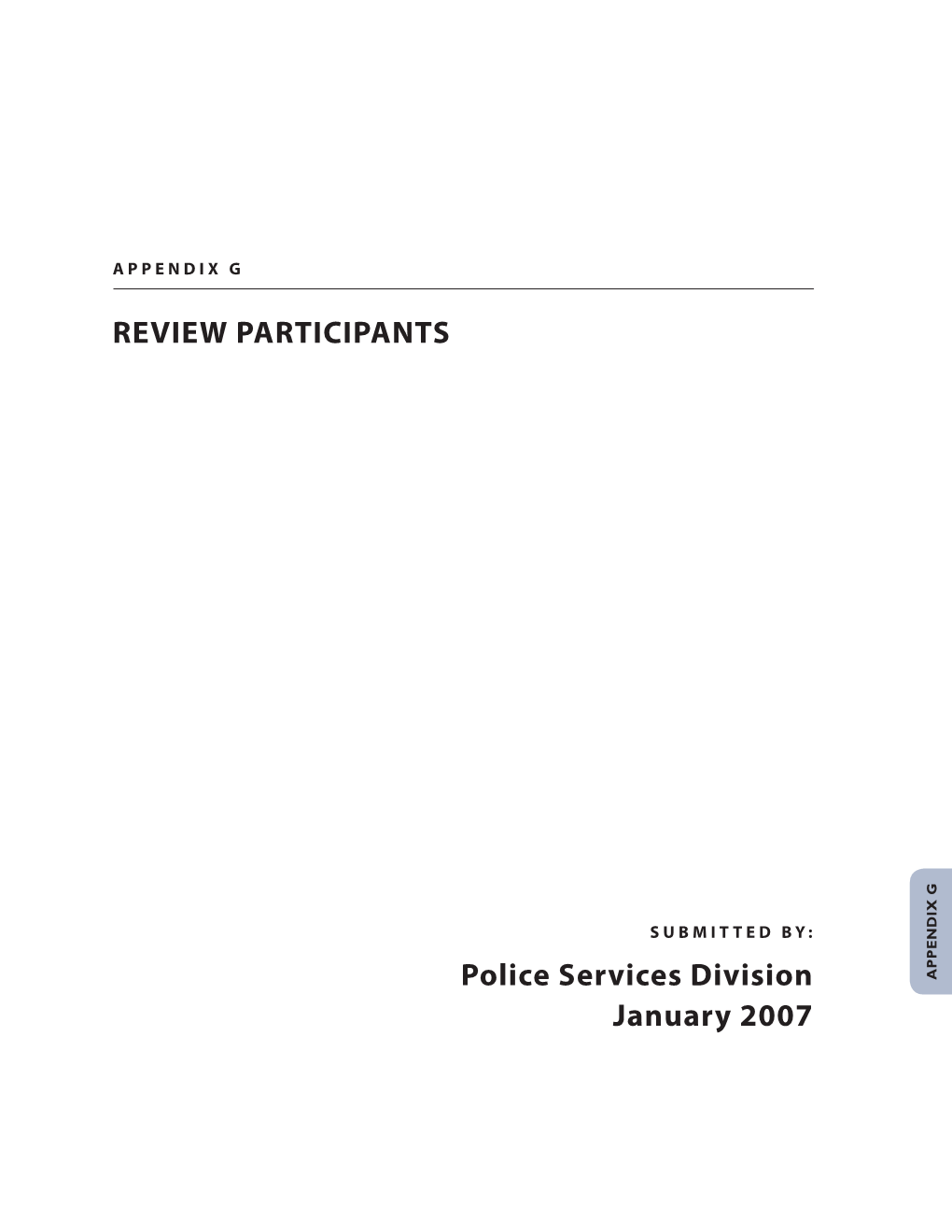 Report on the Review of the Police Complaint Process in BC