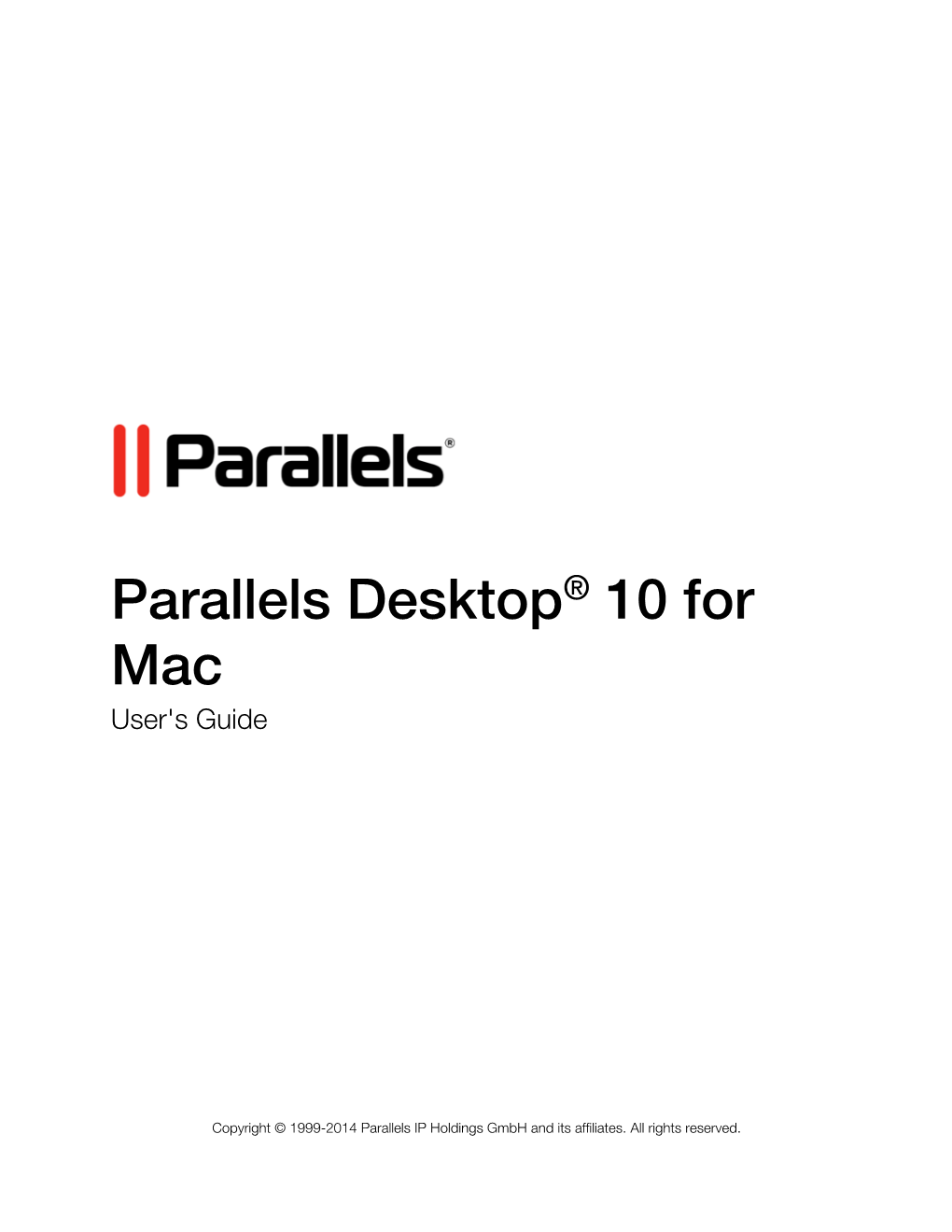 Parallels Desktop® 10 for Mac User's Guide