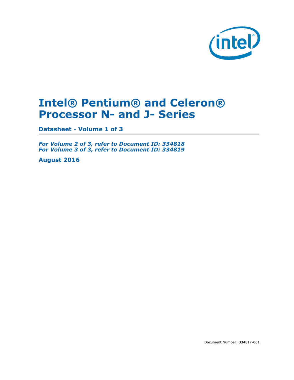 Intel® Pentium® and Celeron® Processor N- and J- Series