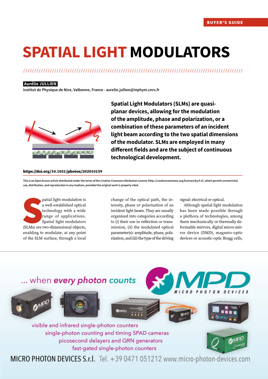 Spatial Light Modulators