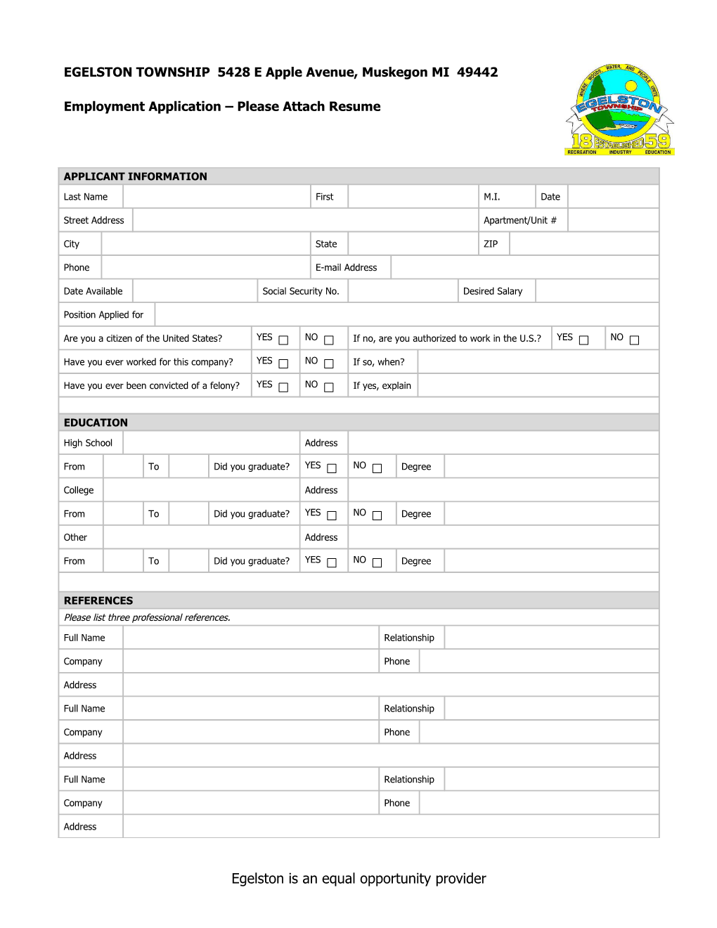 Employment Application (2-Pp.) s2