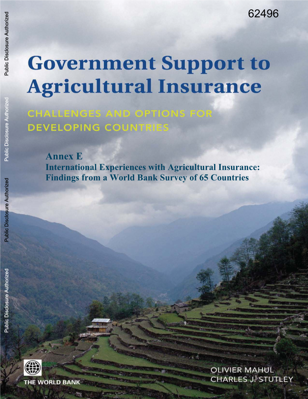 Overview on Agricultural Insurance: ARGENTINA