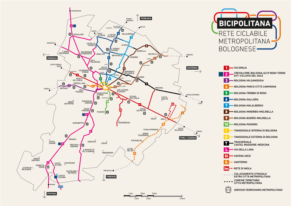 La Mappa Della Rete Ciclabile Metropolitana