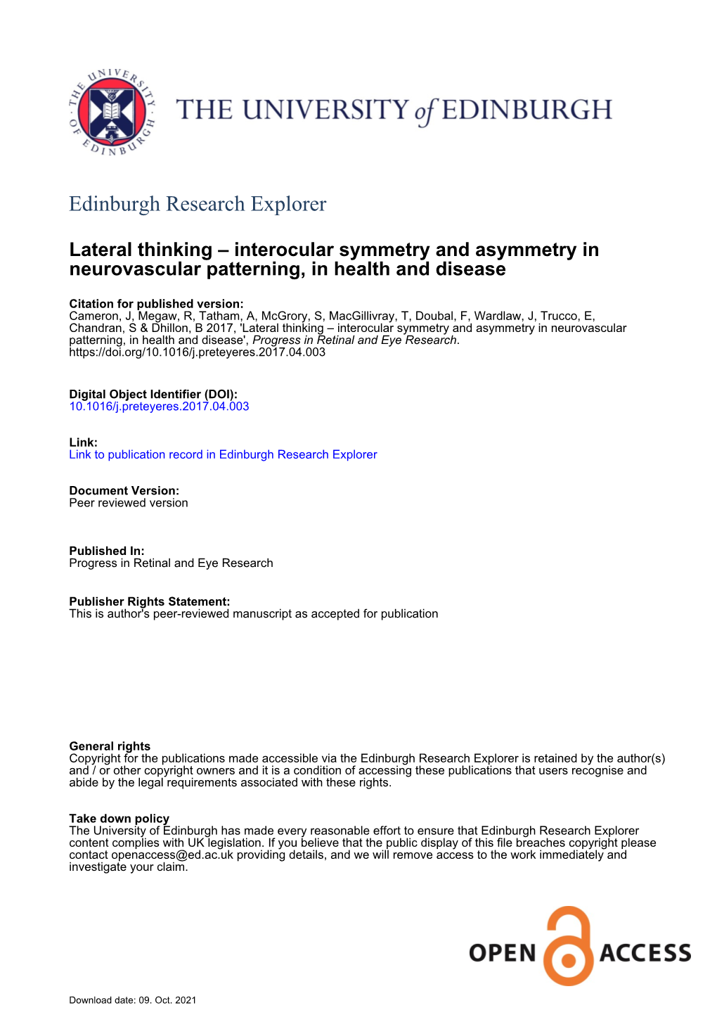 Edinburgh Research Explorer