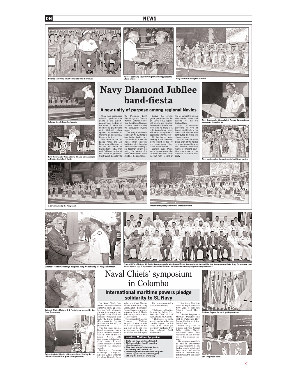 Navy Diamond Jubilee Band-Fiesta a New Unity of Purpose Among Regional Navies