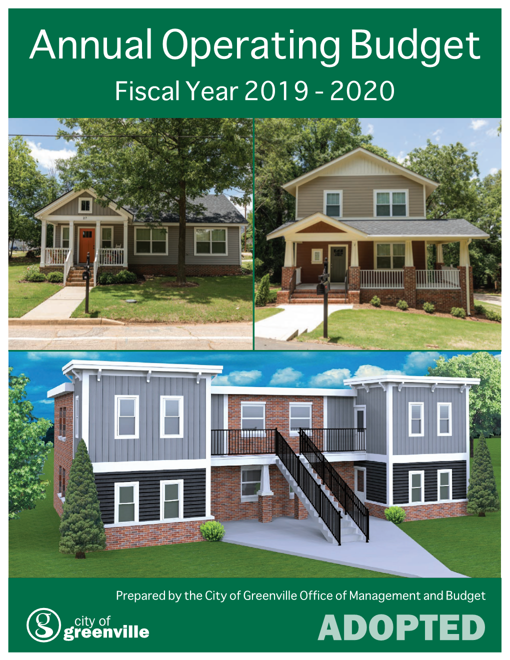 City of Greenville Fiscal Year 2019-20 Adopted Budget