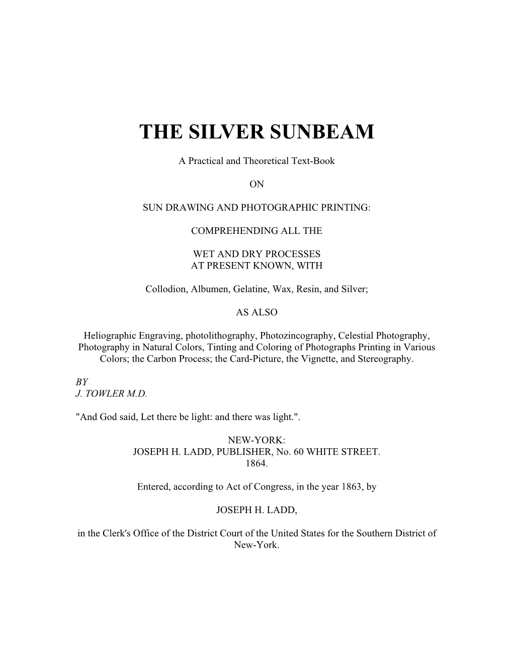 The Silver Sunbeam