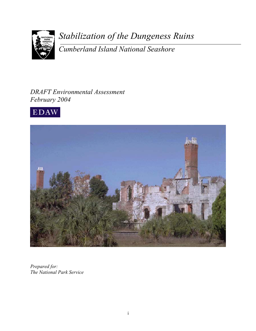 Stabilization of the Dungeness Ruins Environmental Assessment 2004