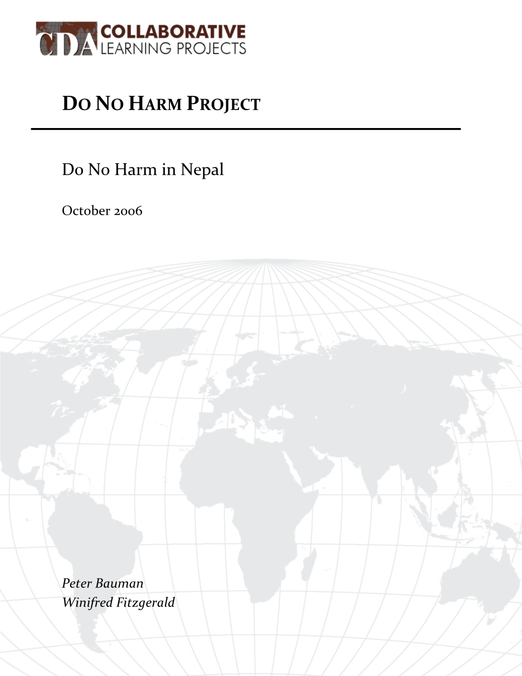 Do No Harm in Nepal