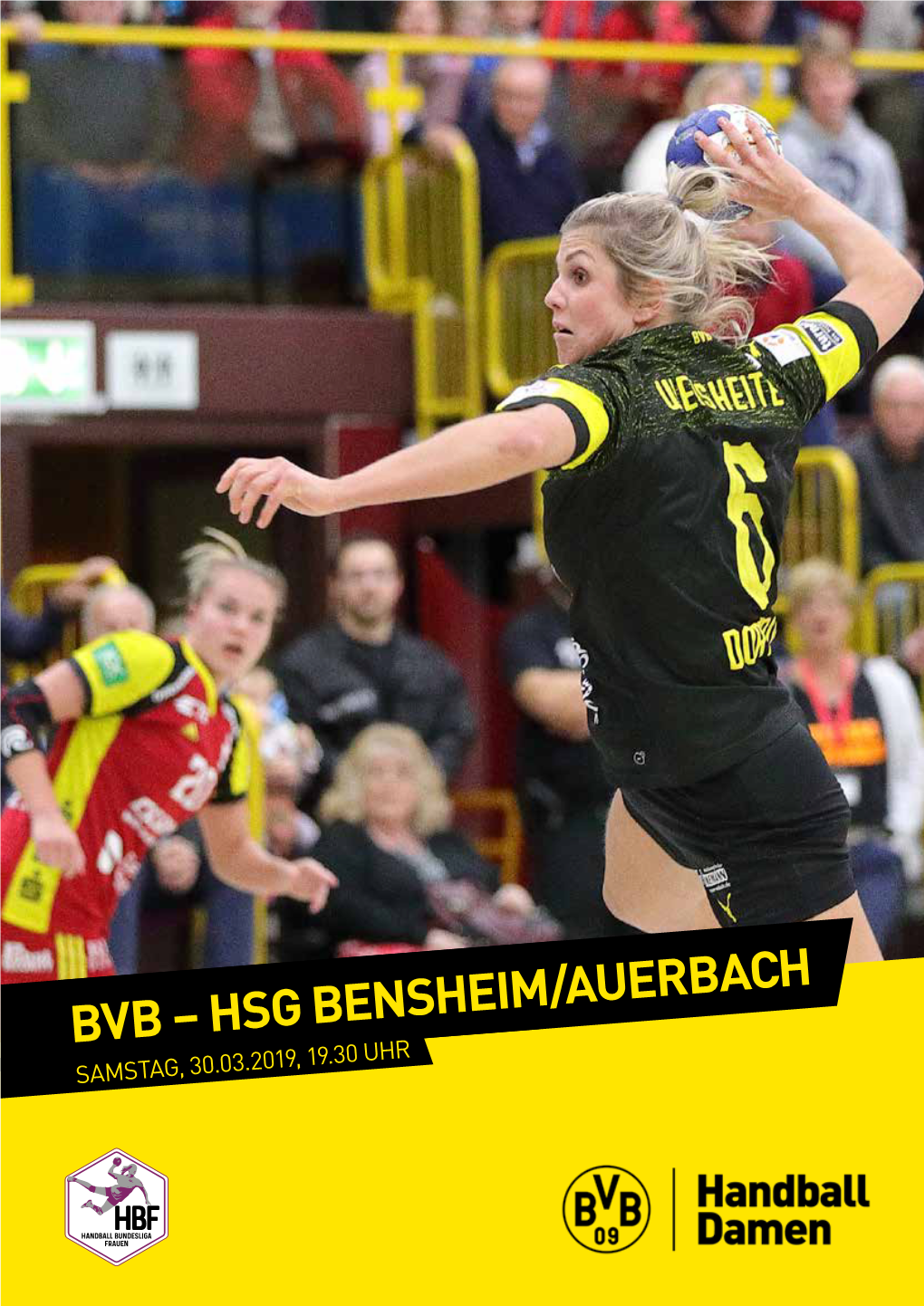 Hsg Bensheim/Auerbach Samstag, 30.03.2019, 19.30 Uhr Vorwort