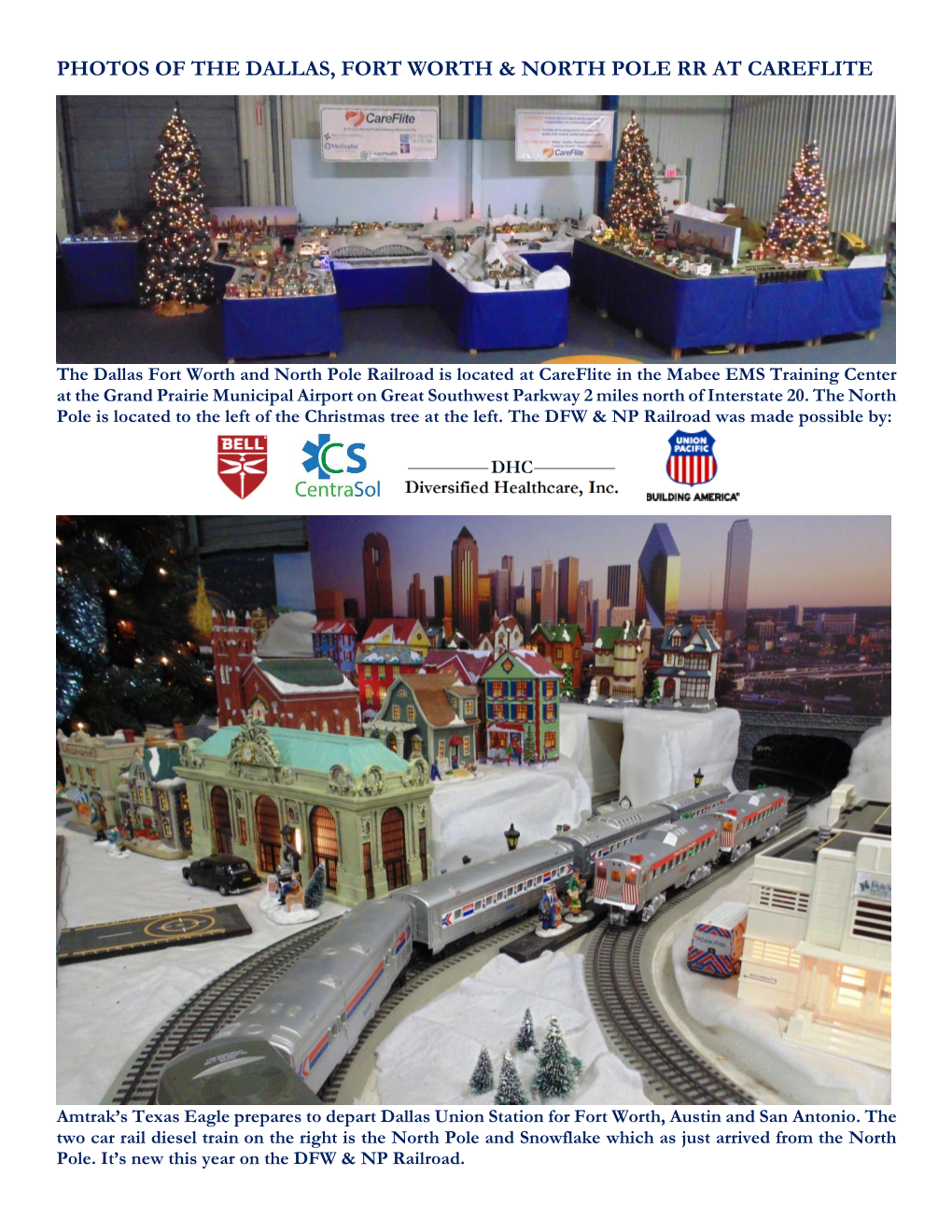 Photos of the Dallas, Fort Worth & North Pole Rr At