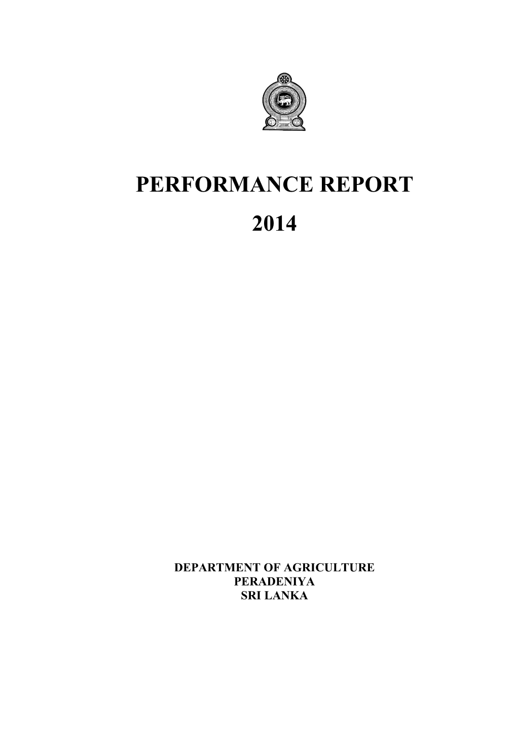 Performance Report 2014