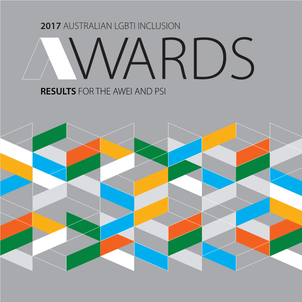 Results for the Awei and Psi 2017 Australian Lgbti