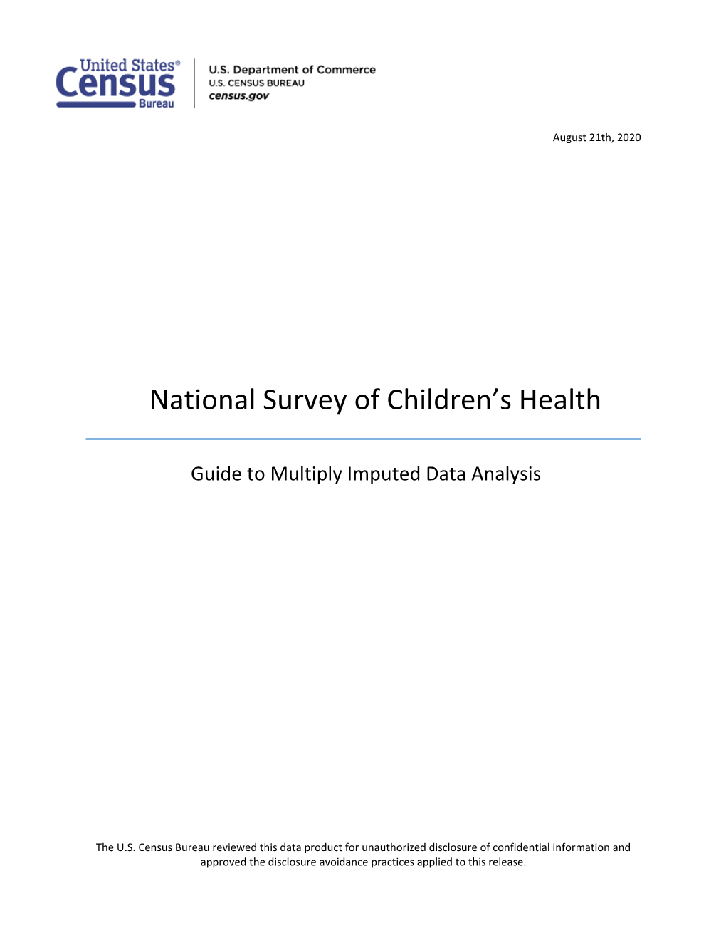 Guide to Multiply Imputed Data Analysis