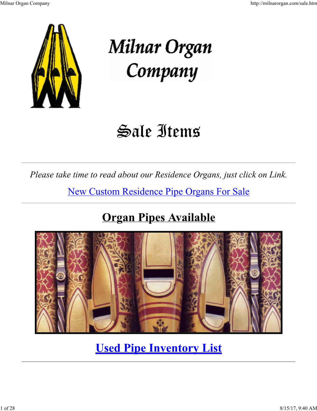 Milnar Organ Company