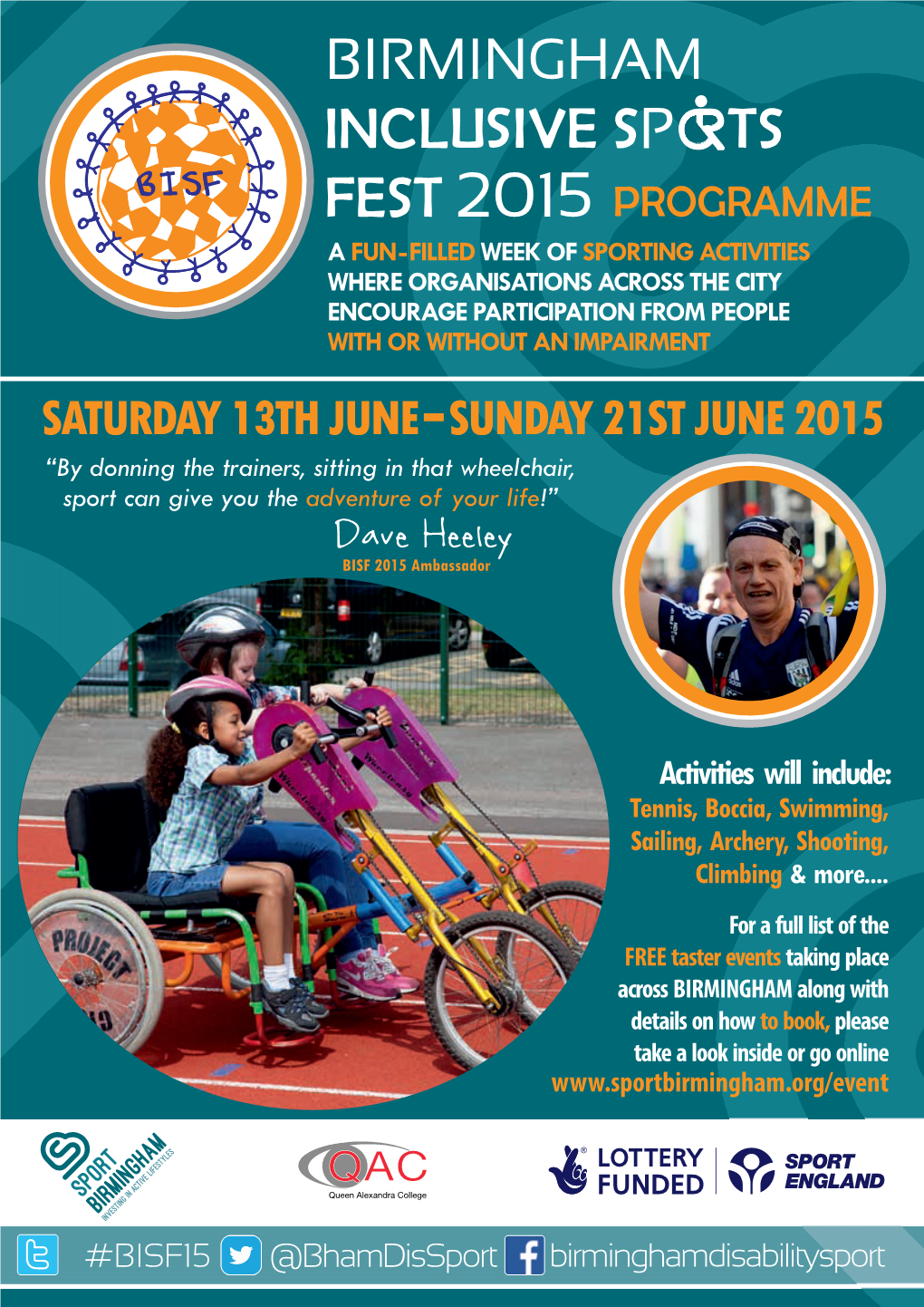 Birmingham Inclusive Sports Fest 2015 Programme
