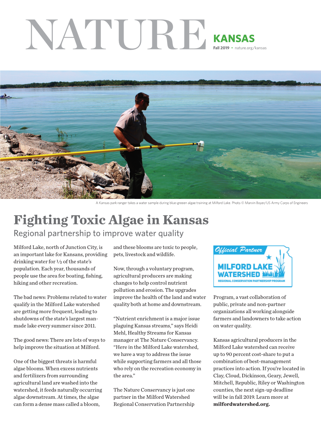 Fighting Toxic Algae in Kansas Regional Partnership to Improve Water Quality