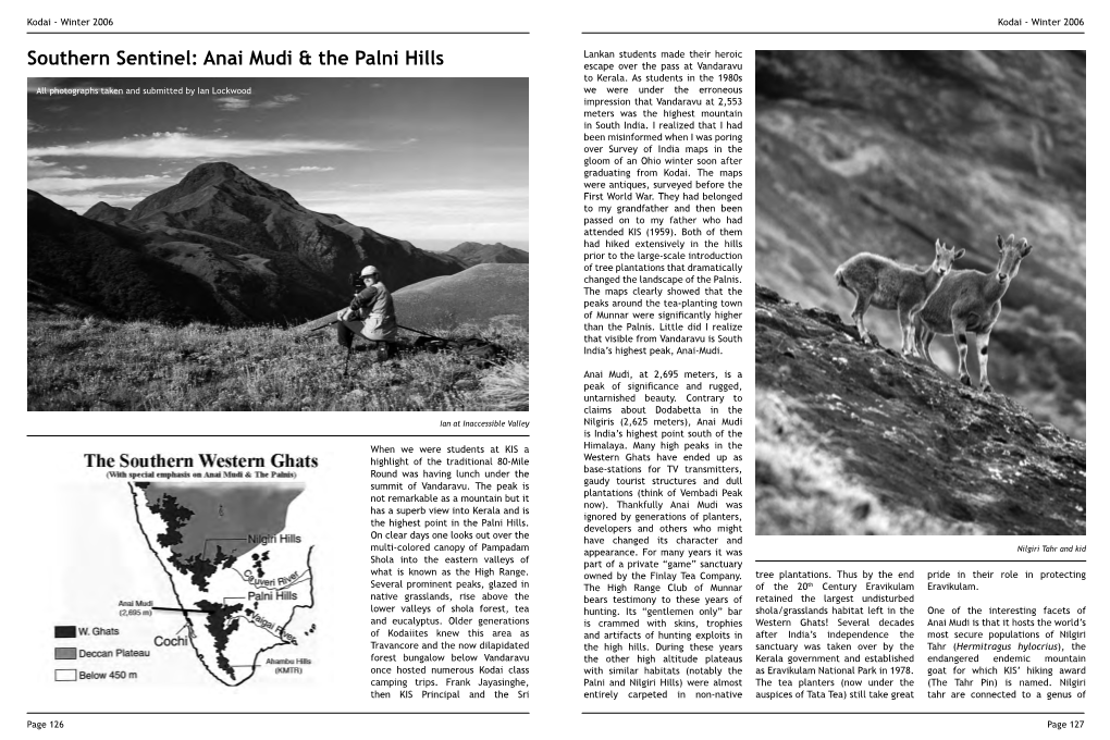 Southern Sentinel: Anai Mudi & the Palni Hills