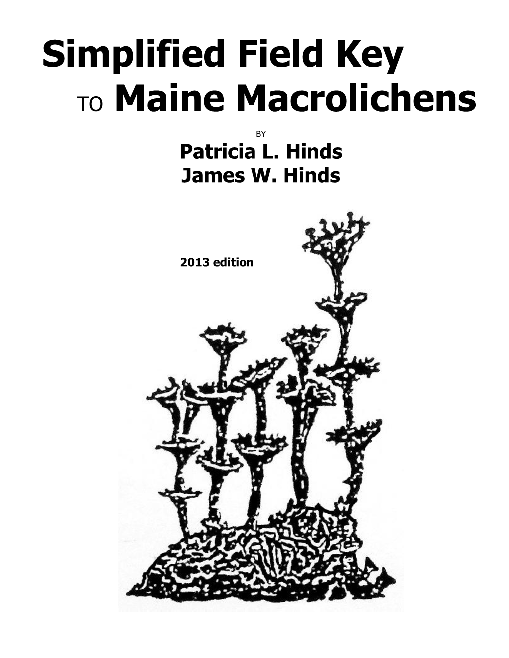 Simplified Field Key to Maine Macrolichens