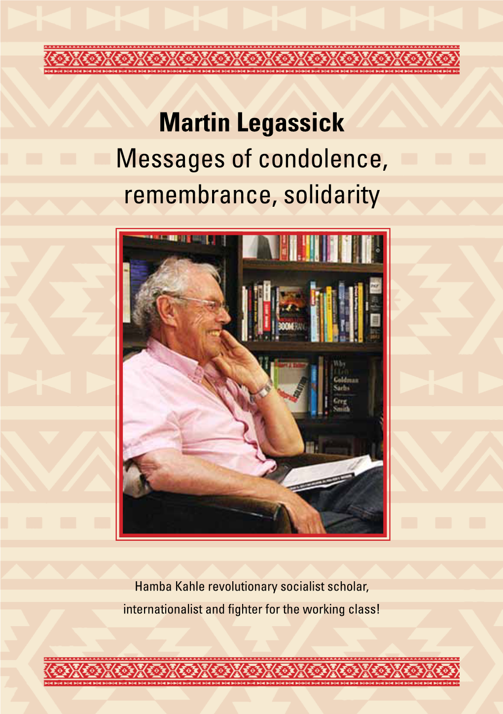 Martin Legassick Obituary