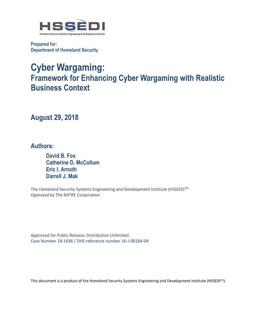 Framework for Enhancing Cyber Wargaming with Realistic Business Context