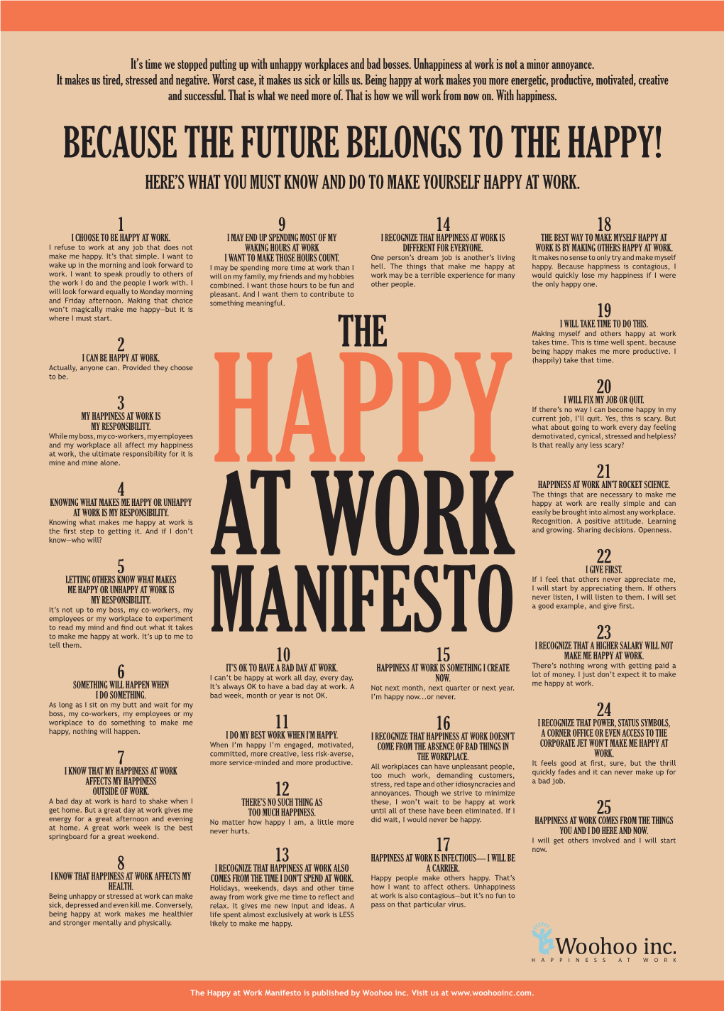 Here's What You Must Know and Do to Make Yourself Happy at Work