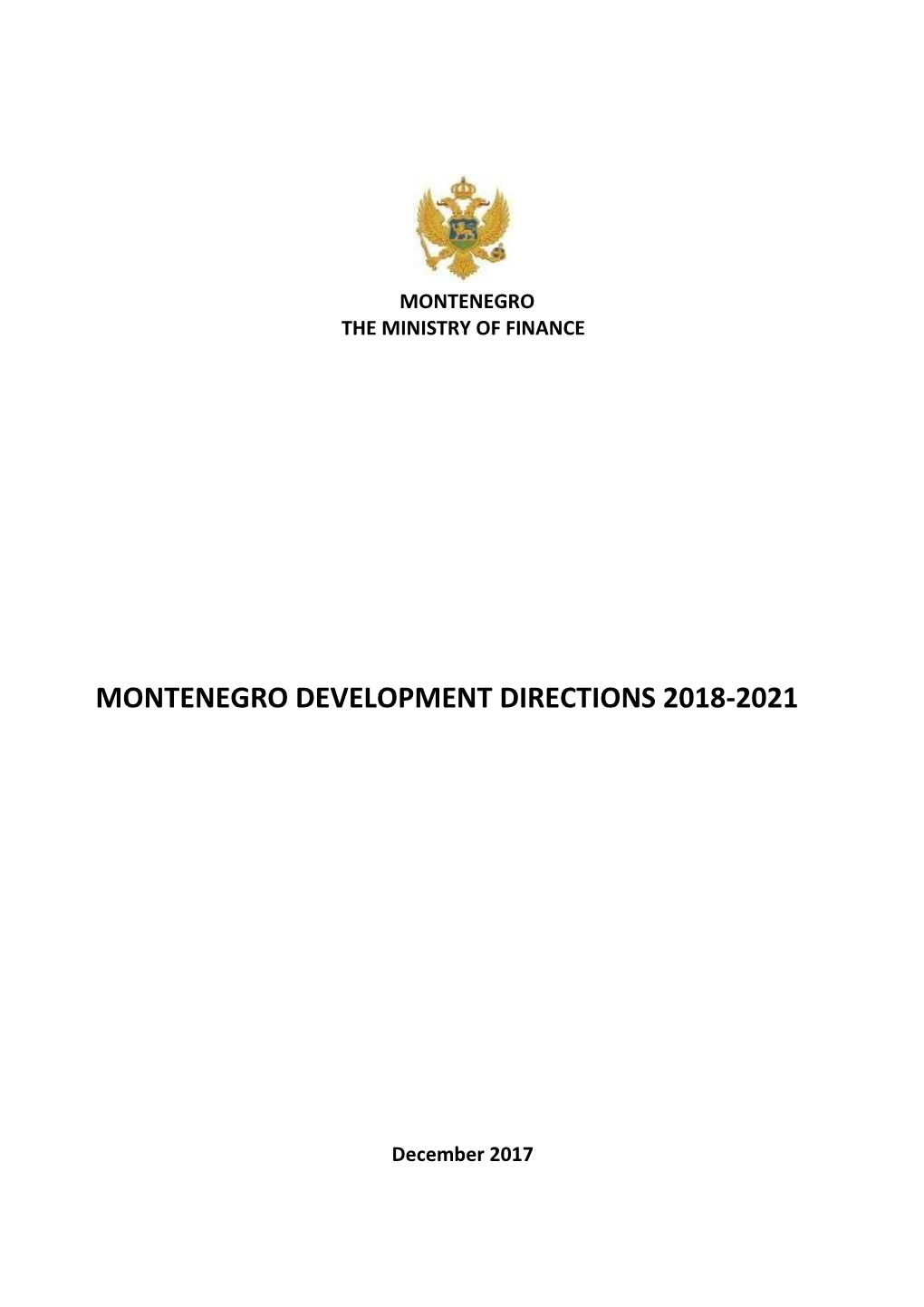 Montenegro Development Directions 2018-2021-1