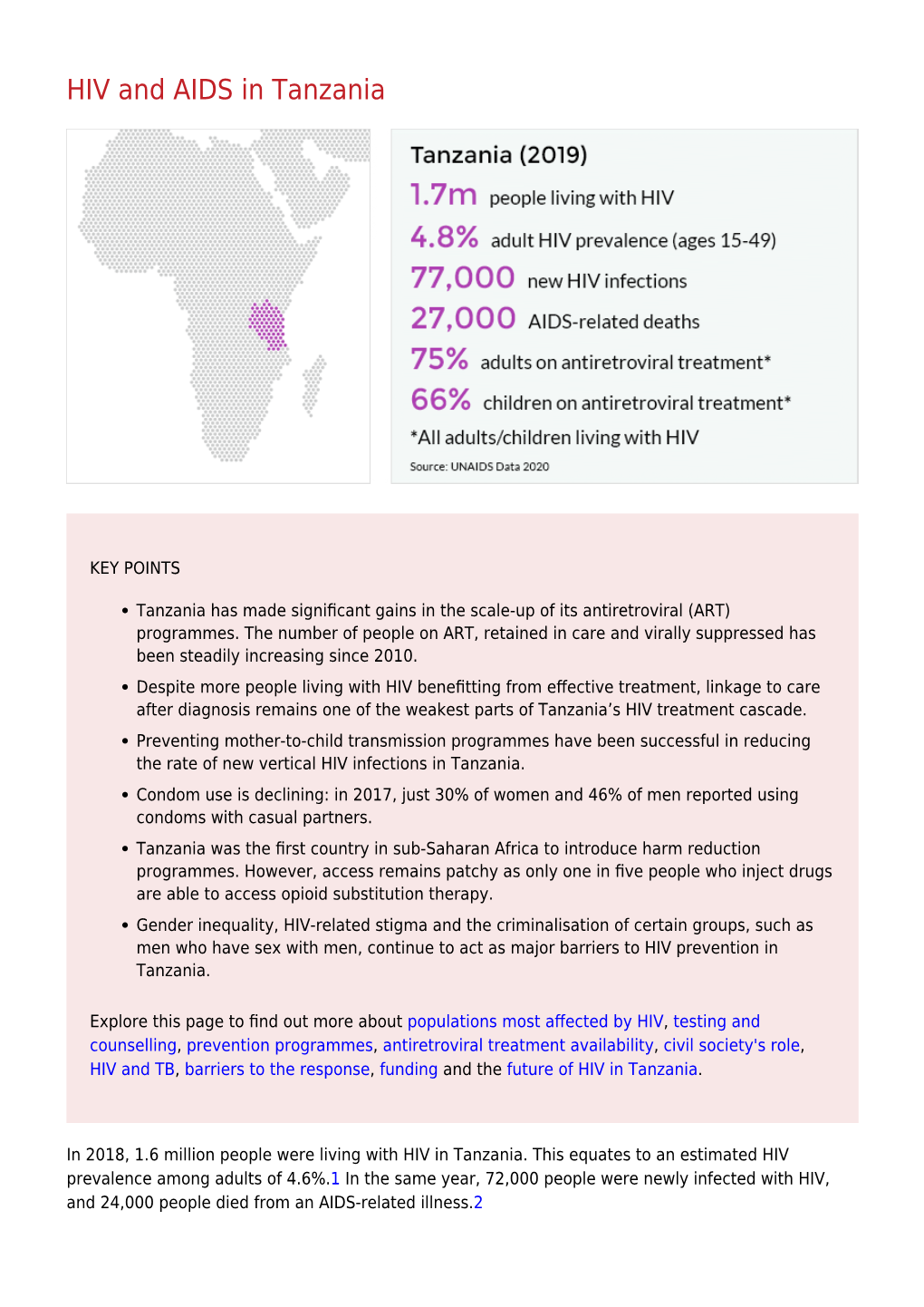 HIV and AIDS in Tanzania