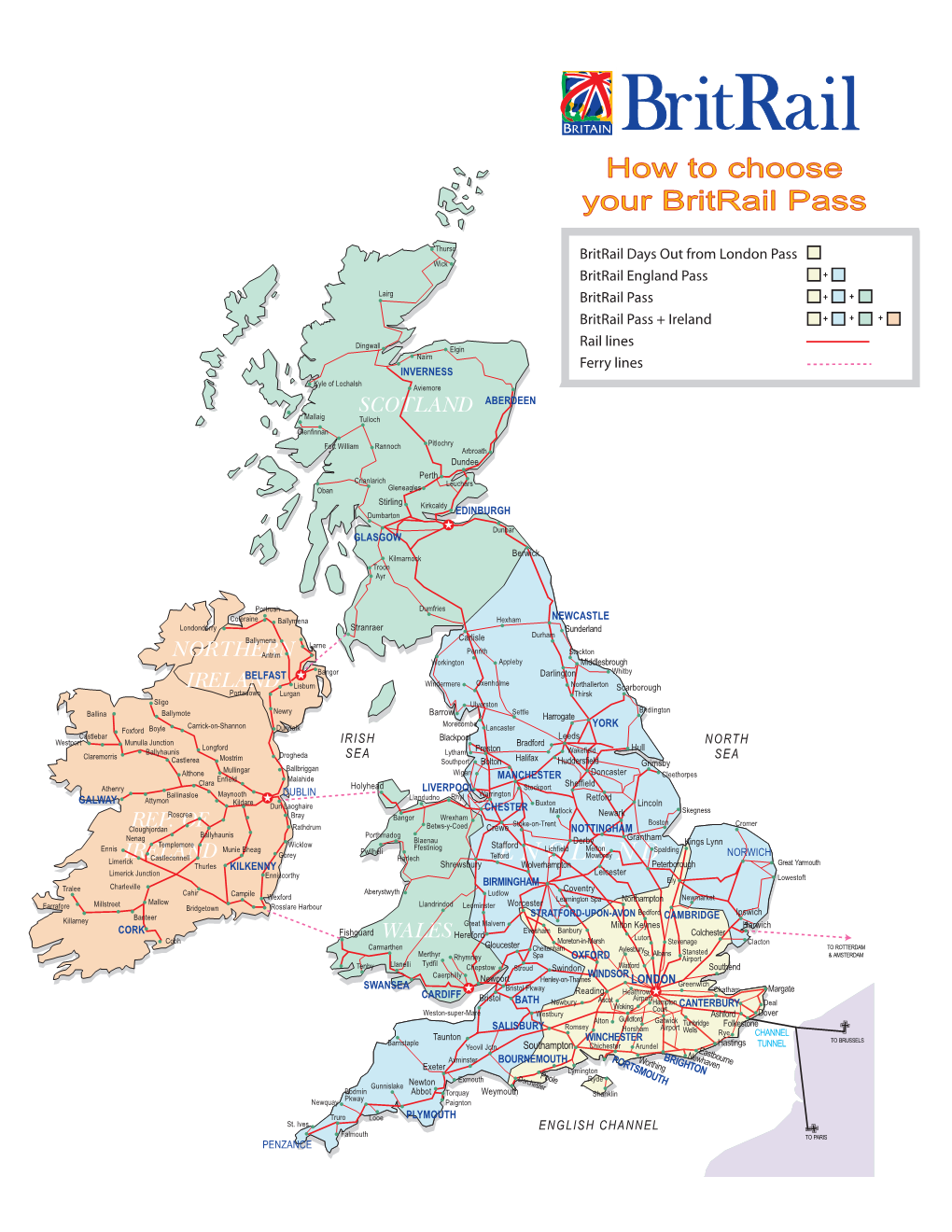 PDF Map of the British Rail Network