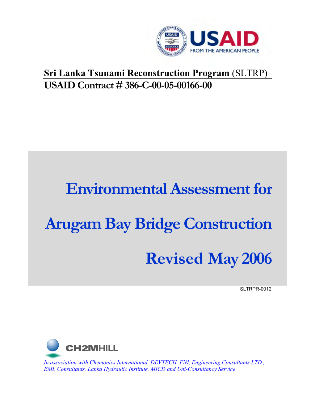 Environmental Assessment for Arugam Bay Bridge Construction