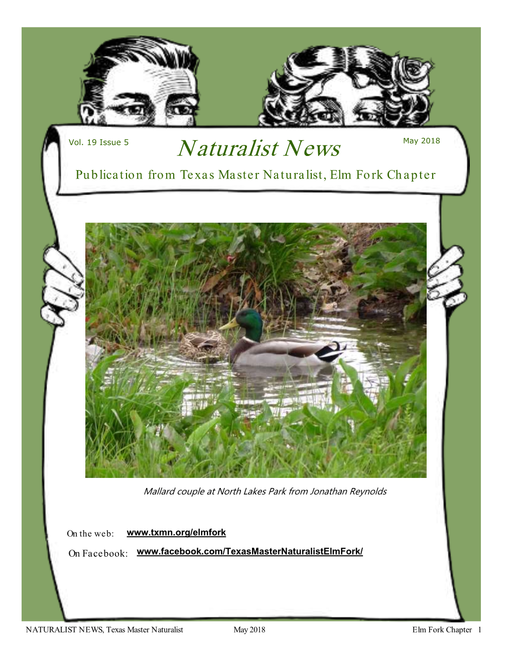 May 2018 Publication from Texas Master Naturalist, Elm Fork Chapter