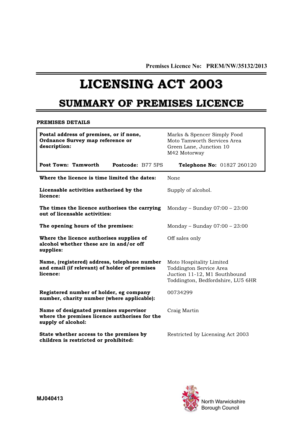 Licensing Act 2003 Children Is Restricted Or Prohibited