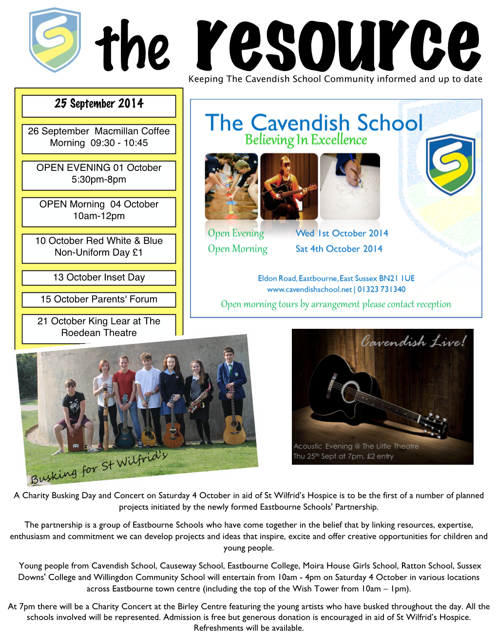 The Keeping the Cavendish School Community Informed and up to Date