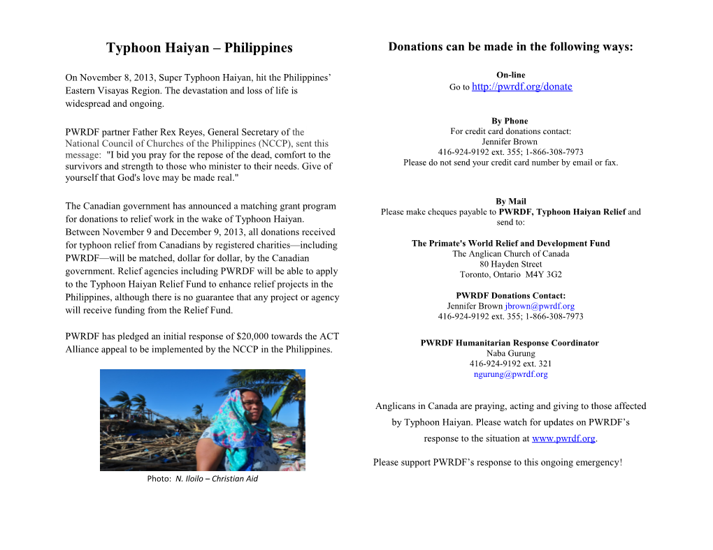 Typhoon Haiyan Philippines