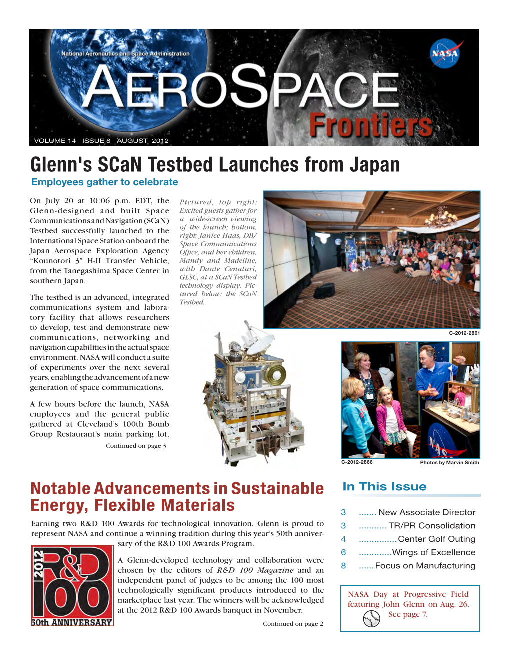 Glenn's Scan Testbed Launches from Japan Employees Gather to Celebrate