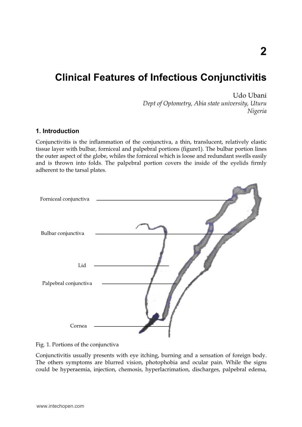 Clinical Features of Infectious Conjunctivitis