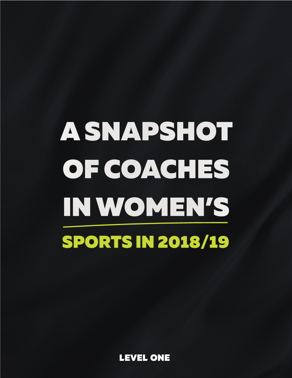 L1 Coaches in Women's Sports Snapshot