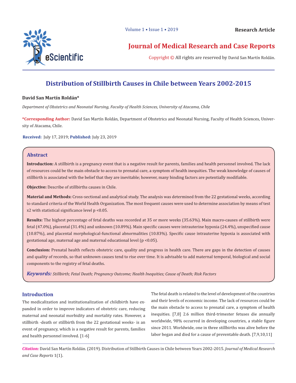 Journal of Medical Research and Case Reports