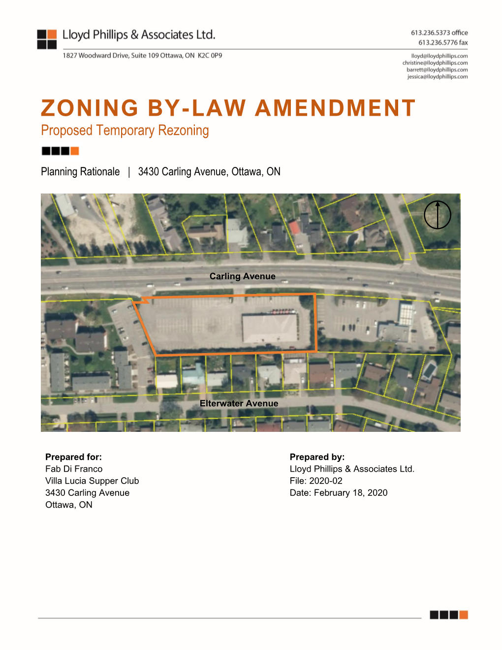 ZONING BY-LAW AMENDMENT Proposed Temporary Rezoning