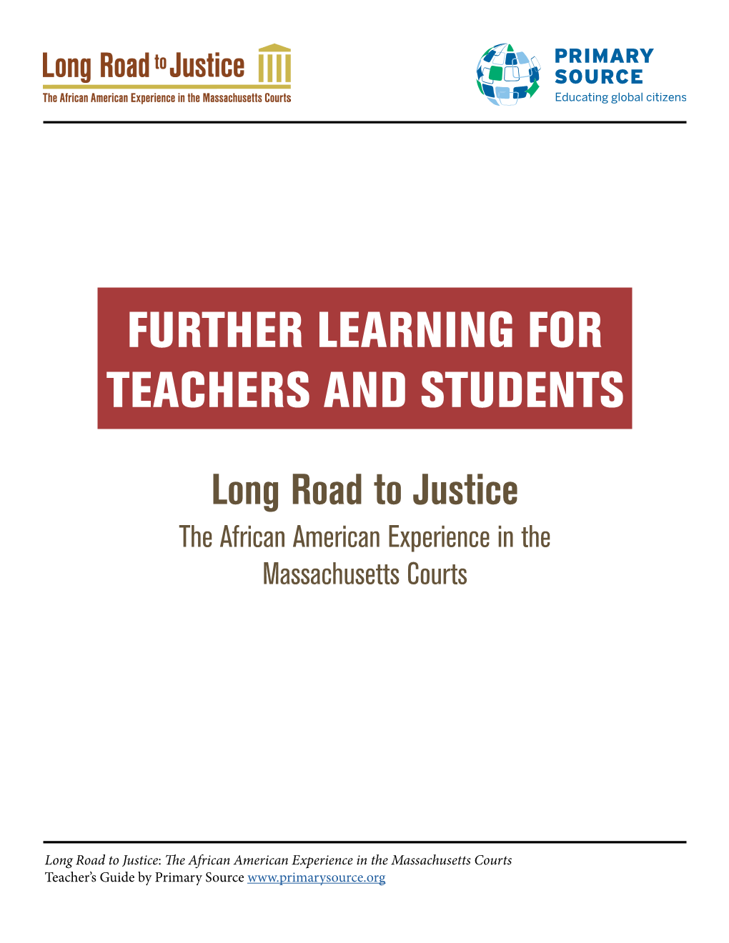 Further Learning for Teachers and Students