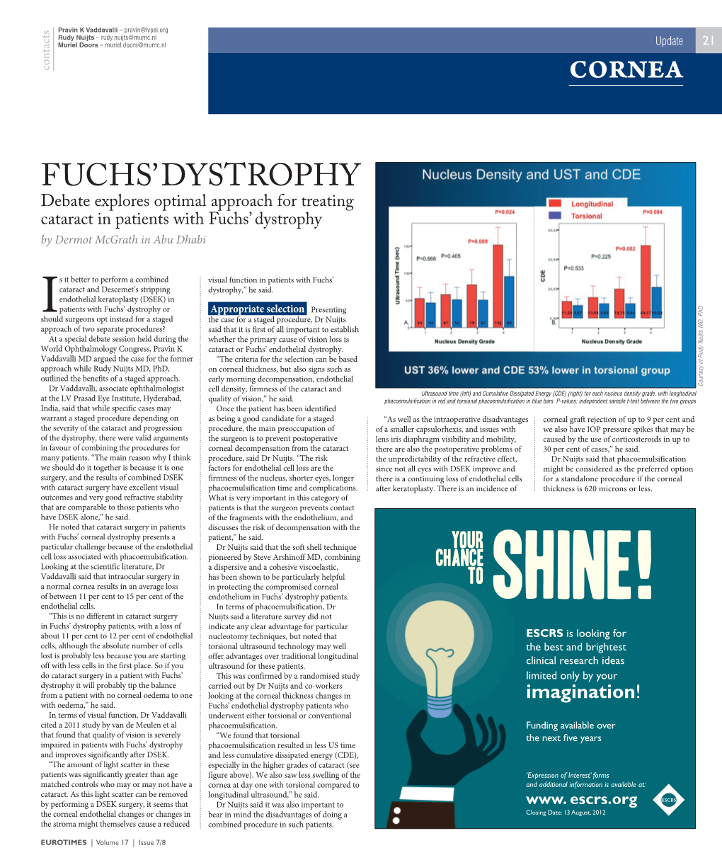 Fuchs' Dystrophy