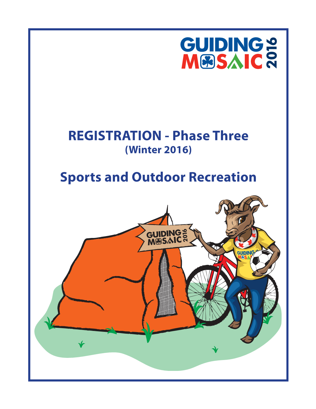 REGISTRATION - Phase Three (Winter 2016)