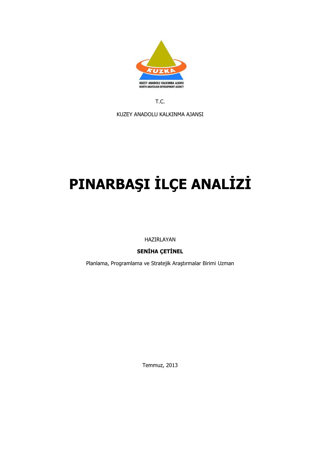 Pinarbaşi Ilçe Analizi