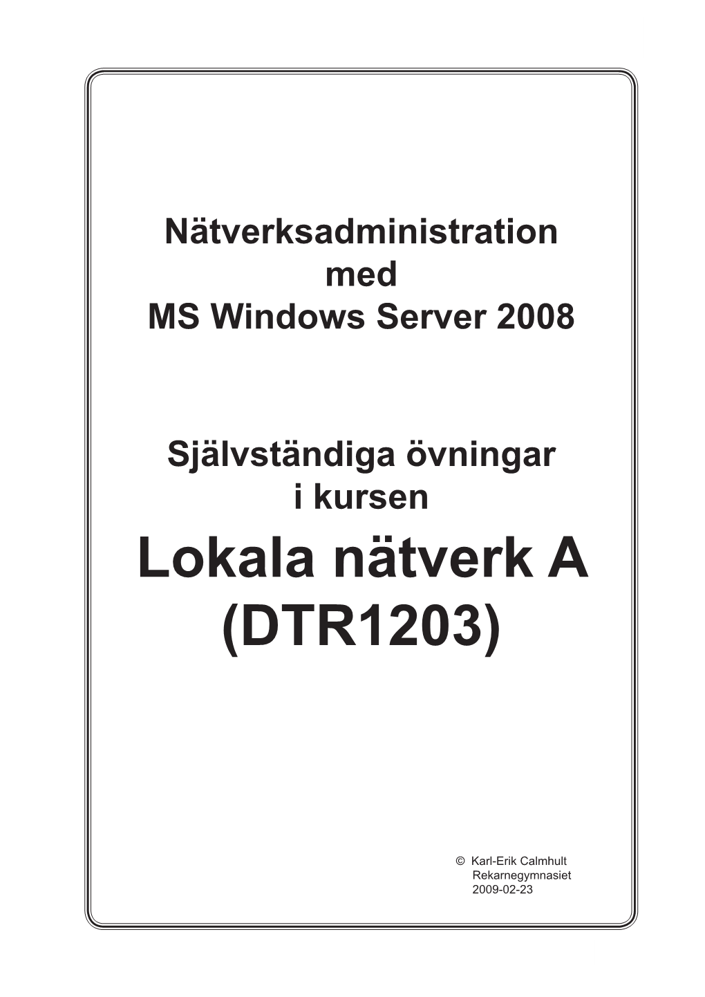 Lokala Nätverk A.Indd