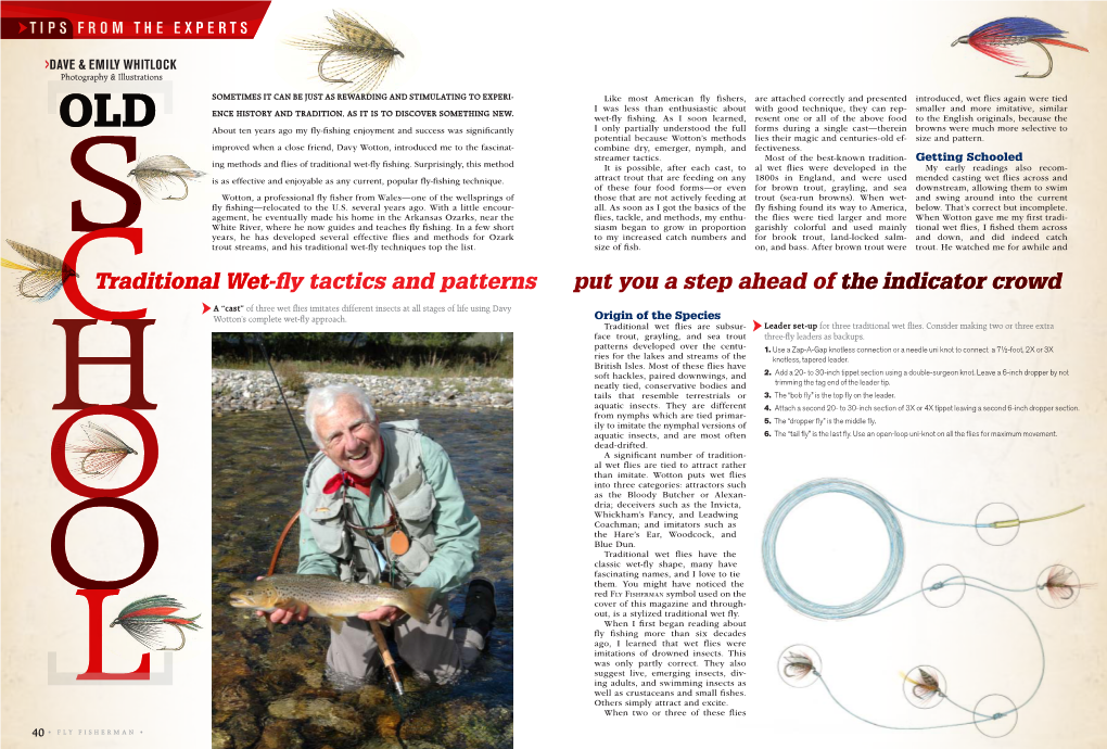 Traditional Wet-Fly Tactics and Patterns Put You a Step Ahead of The