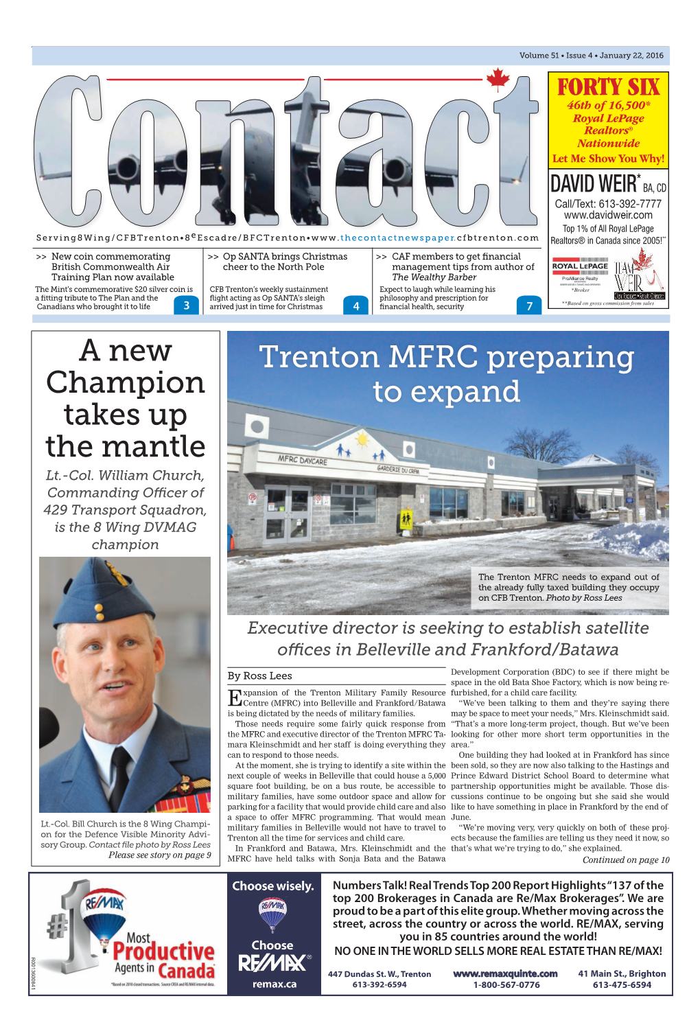 A New Champion Takes up the Mantle Trenton MFRC Preparing to Expand