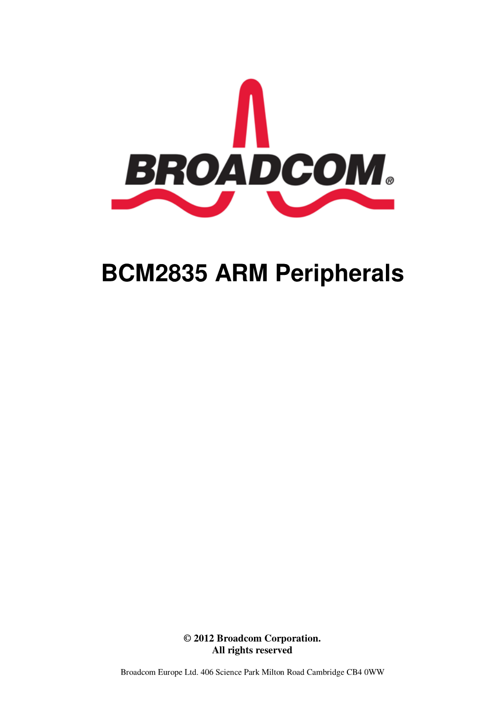 BCM2835 ARM Peripherals